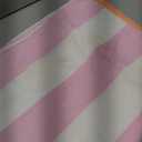 Large Oversized Beach Towel - 35 x 70 Inch Striped Pool Towel, Cotton Cabana Swim Towel (Rose Pink)