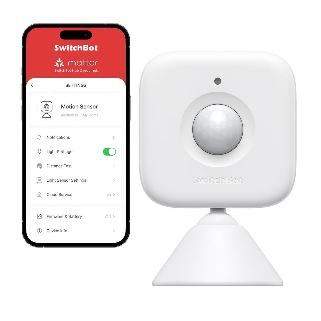 SwitchBot Smart Motion Door Sensor - Wireless Home Security System, PIR Motion Detector Alert, Add SwitchBot Hub to Make it Compatible with Alexa SwitchBot Smart Motion Door Sensor - Wireless Home Security System, PIR Motion Detector Alert, Add SwitchBot Hub to Make it Compatible with Alexa