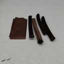 Heatless Curls Overnight Hair Curler - 4 Pcs Curling Rod to Sleep In, Velvet Hair Rollers with Satin Hair Scarf (Brown)