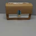 Color Block Crossbody Bags for Women Leather Purses Designer Satchel Handbags Shoulder Bag (Style2-brown)