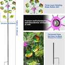 Decorative Garden Stakes Wind Spinners Outdoor Clearance Metal Yard Art Gifts for Women Grandma Mom for Lawn Patio Yard Pathway Driveway Ornaments (Shell)