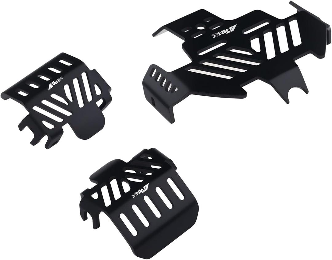 Black Steel Chassis Skid Plate Front Rear Axle Portector Defend Armor for TRX4 for Bronco K5 Blazer Defender Upgrades Parts