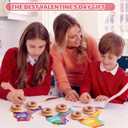 48 Pcs Valentine Retro Roller Skate Candy Card with Cellophane Bags DIY Valentine's Day Gift Craft Treat Card for Sweet Day Gifts Exchange Party Favors Supplies