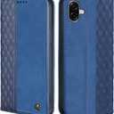 Wallet Case for Samsung Galaxy A07/A06 5G 6.7 inch 2025/2024 - PU Leather Flip Cover with Card Holder Slots, Strong Magnetic Folio Phone Case, Blue