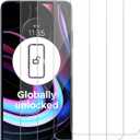 4 Pack Glass Screen Protector Compatible for Motorola Edge (2021) / Motorola Edge 5G UW / XT2141 [9H Hardness]-HD Screen Tempered Glass, Scratch Resistant,Easy Install [Case Friendly]