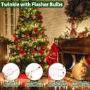 Clear Christmas Lights 66FT 200 Incandescent Bulbs Warm White Mini Lights with White Wire for Christmas Tree, Garland, Thanksgiving, Wedding, Party, Home, Indoor & Outdoor Festival Decoration