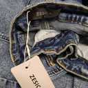 ZESICA Womens Barrel Jeans for Women Trendy 2026 High Waisted Wide Leg Stretchy Baggy Ankle Denim Pants with Pockets, Mid Blue, Small