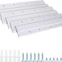 French Cleat Picture Hanger, Aluminum Z Hanger Interlocking Wall Mounting Bracket Hardware(6inch-2Pairs)