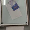 DEVELOP Magnetic Glass Whiteboard, 24 x 18 Inches (60 x 45 cm), Small Tempered Glass Dry Erase Board for Wall, Frameless Whiteboards with Marker Tray, 4 Markers, 2 Magnets, 1 Eraser