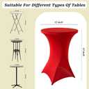 4Pack Red Cocktail Table Covers 32x43Inch Red Cocktail Table Tablecloths