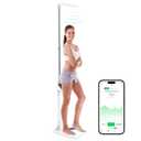 arboleaf Digital Physician Scale, Ultrasonic Height and Weight Scale, Smart Body Composition Analyzer for Gym and Home, 11-485lb, 6ft.4.8in, Body Fat Measurement, Weight, Height, BMI (Ivory)