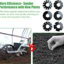 60009 Seed Plate Replacement for Earth-Way 1001-B Seeder, Precision Seeder Plate for Sweet Corn, Radish, Carrot, Peas, Beans & More