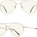 Aviator Reading Glasses for men and Women Blue Light Blocking Lens Spring Temple