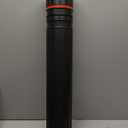 DEWEL Drawing Tube Blueprint Case Telescoping Art Tube Expands from 30to 52, Large Plastic Black Fishing Rods Storage Tube Waterproof and Light Resistant Poster Tube with Strap (XL Size)