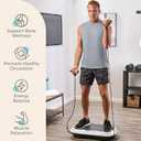 Lifepro Waver Vibration Plate Exercise Machine High-Intensity Vibration Plate for Lymphatic Drainage Full-Body Workout Vibrating Platform with Loop Bands Fitness Equipment for Strength & Toning