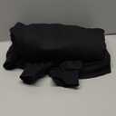 MAGCOMSEN Women's Sherpa Lined Sweatshirts Thermal Casual Crewneck Fleece Pullover Winter Warm Thick Tops M Black