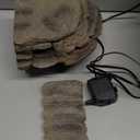 REPTIZOO Turtle Tank Filter, 120GPH Turtle Filter Basking Platform with Detachable Bridge for Climbing Ramps and Diving, Quiet Aquatic Reptile Filter Keeps Water Clean, Terrarium Decor