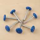 10 Pack 7" Stem Blue 2" Nylon Garage Door Roller with Protective Sealed-Cap(Dustproof), Ultra Quiet & Long-Lasting, Commercial High Load Capacity, Double Sealed Bearings