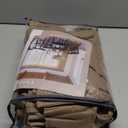 Pleated Linen Curtains 96 Inches Long Living Room 2 Panel Set Semi Sheer Light Filtering Pinch Pleat Rings Hooks Drapes Boho Farmhouse Rustic Light Brown Tan Latte Curtain Bedroom Window