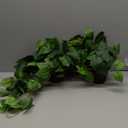 alyptus Fake Pothos Hanging Plants  33" Set of 2 Faux Ivy Vines with Pots, Realistic Silk Devils Ivy for Indoor Dcor, Low Maintenance Artificial Greenery for Home Bathroom or Office - Green