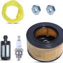 AUMEL Air Filter Fuel Line Bar Nut Kit for Stihl MS261 MS271 MS291 MS311 Chainsaw, Air Filter Cleaner Tune Up Kit Compatible with Stihl MS231 MS231C MS251 MS251C Chainsaw Replace 1141 120 1600