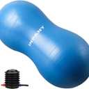 INPANY Peanut Ball - Anti Burst Exercise Ball for Labor Birthing, Physical Therapy for Kids, Core Strength, Flexible Seating, Home & Gym Fintness, Sensory Chair Wiggle Seat for Boys and Girls (Blue)