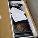 Tribesigns 78.7 Inch Extra Tall Narrow Bookshelf, 7 Tier Skinny Bookcase for Small Spaces, Freestanding Display Shelves, Multifunctional Corner Storage Organizer for Home Office, Rustic Brown