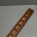 SUPERFINDINGS Large Wood Tealight Candle Holders Mango Wood Tea Light Holder Candle Centerpieces 7 Holes Wood Candle Holder for Tables Home Weddings Party(Inner Diameter 4.45cm/1.75inch)