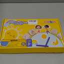 Bedtime Routine Chart for Toddlers, Visual Schedule Chore Chart Night to Do List with 5 Tap Lights & 8 Activity Cards Planning, Wooden Schedule Board for Kids, Preschoolers, Autism, ADHD Tools (Yellow)