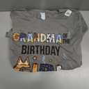 Grandma of The Birthday Girl Party Blue Dog Lover Matching T-Shirt (XL, Asphalt Grey)