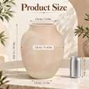 12 Inch Vintage Large Ceramic Planter, Tall Clay Pot with Drainage Hole