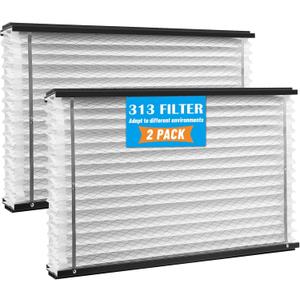 2-Pack 313 Replacement Filter Compatible with AprilAire 1310, 2310, 3310, 4300 Whole House Air Purifier, 20x20x4 Inches MERV 13 Furnace Air Filter