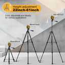 PREXISO Professional Laser Level Tripod - 61 Inch Sturdy Aluminum Tripod for Laser Levels, Lightweight Extendable Tripods Stand with Bag, Anti-Slip Feet, Quick Release Plate with 1/4" Thread