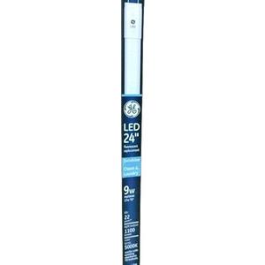 (2 Tubes) GE 35867 LED Tube, 24 inch T8, 5000K Sunshine, 9 watt, 1100 lumens, Plug and Play, 24 inches LED Tube Replacement for T8 Fluorescent lamp,