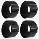 JUIOHAKY Sentry Strap with Larger-Sized Magnet, Magnetic Rifle Sling Strap Staging, Adjustable Retainer Band Ideal as Gun Accessories for Rifle, Shotgun and Carbines (Black (4 Packs))