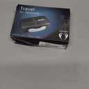 Travel Pill Organizer - Airtight Medicine Case for Traveling Portable Pharmacy Box with Labels Vitamin Container 8 Compartment Supplement Medication Holder Large Capacity Daily (Black)