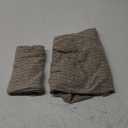 Ekouaer Pajamas 2 Piece Lounge Sets Ribbed Knit Matching Outfits T-shirt Biker Shorts Sleepwear Loungewear Sweatsuits (Small, Camel)