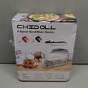 5-Speed Electric Hand Mixer, 800W Handheld Mixer with Turbo for Baking & Cooking, Kitchen Food Mixer with Storage Case & 6 Stainless Steel Attachments (2 Beaters, 2 Dough Hooks, 2 Whisks)-Black