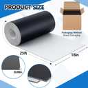 Lounsweer 18 Inch Wide 25 Foot Length Black Conveyor Belt Material PVC 120 Cover One Side Conveyor Belt Extra Long Fiber Fabric Bottom Layer Industrial Drive Polyester Repair Conveying Belts