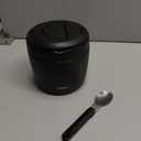 wiwens Thermo Food Jar for Hot Food Adults 32OZ Soup Thermo Lunch Containers Wide Mouth Vacuum Insulated Stainless Steel Leakproof Bento Box with Spoon (Black)