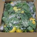 2 Pcs Artificial Lemon Garlands, 6.6 ft Faux Greenery Vines, Fake Fruit Vines with Lemons, Flowers, and Leaves, Spring Fruit Garlands for Indoor Outdoor Wedding Home Door Wall Decoration