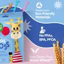 SmartLifeco Eco-Friendly Kids Flossers (200ct) - Dental Floss Picks for Children Made with Straw Wheat, Fluoride & PFA Free, Toothpick Flossing Sticks for Toddler Teeth, No Shred Thread, Mint