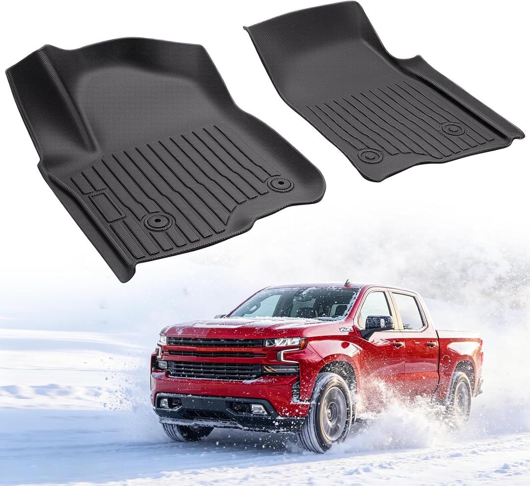 Floor Mats for Chevy Silverado & GMC Sierra 1500 2019-2026