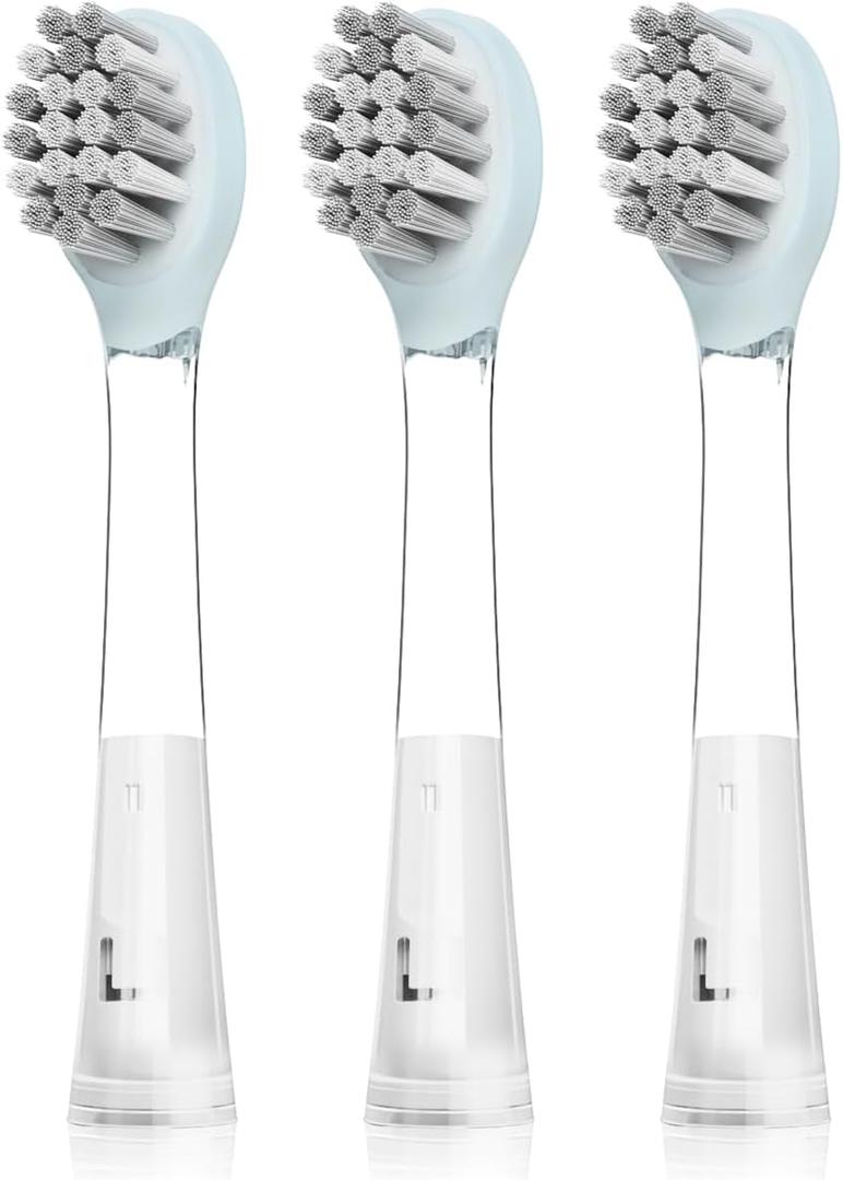 101 Electric Toothbrush Replacement Brush Head, 100% Compatible with 101 Kids Electric Toothbrush, Soft Bristles Refill Brush Head-3 pcs