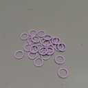 Metal Spring O Rings, Zinc Alloy Spring Keyring Buckle for Keychains/Bag/Purse/DIY Crafts (Light Purple)