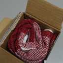 MIULEE Pack of 2 Christmas Classic Farmhouse Buffalo Check Plaids Linen Soft Soild Decorative Square Porch Throw Pillow Covers Home Decor Cushion Case for Sofa Bedroom 18x18 Inch, White and Red