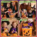 2 x 24 Pack Halloween Party Favors for Kids, 96 Pcs Luminous Tattoos & 48 Mazes Games for Halloween Goodie Bags Stuffers, Halloween Party Supplies Classroom Prizes Trick or Treat for Kids