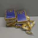 AmazingSpark 50 Pcs Royal Blue Gold Mini Gift Bags Bulk 6.3 x 3.9 x 2.8 Inch Party Favors Elegant Small Gift Bags with Handles and Ribbon Bows for Wedding Birthday Bridal Baby Shower Party Favors