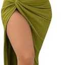 BEAUDRM Women's Twist Front Sleeveless Halter Tie Long Dress Split Thigh Backless Cut Out Cami Dresses Sexy Dress, Size M
