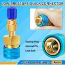 Boltigen R1234yf to R134a Adapter, R1234yf Adapter, High & Low Pressure Side 1234yf Adapter, R1234yf Quick Coupler Convertion Connector, for R134a System Convert to R1234yf System Refrigerant Recharge